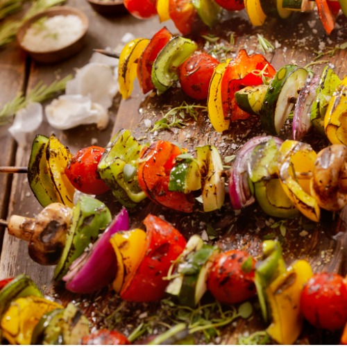 Easy Grilled Veggie Skewers | 4th of July Cookout Recipes